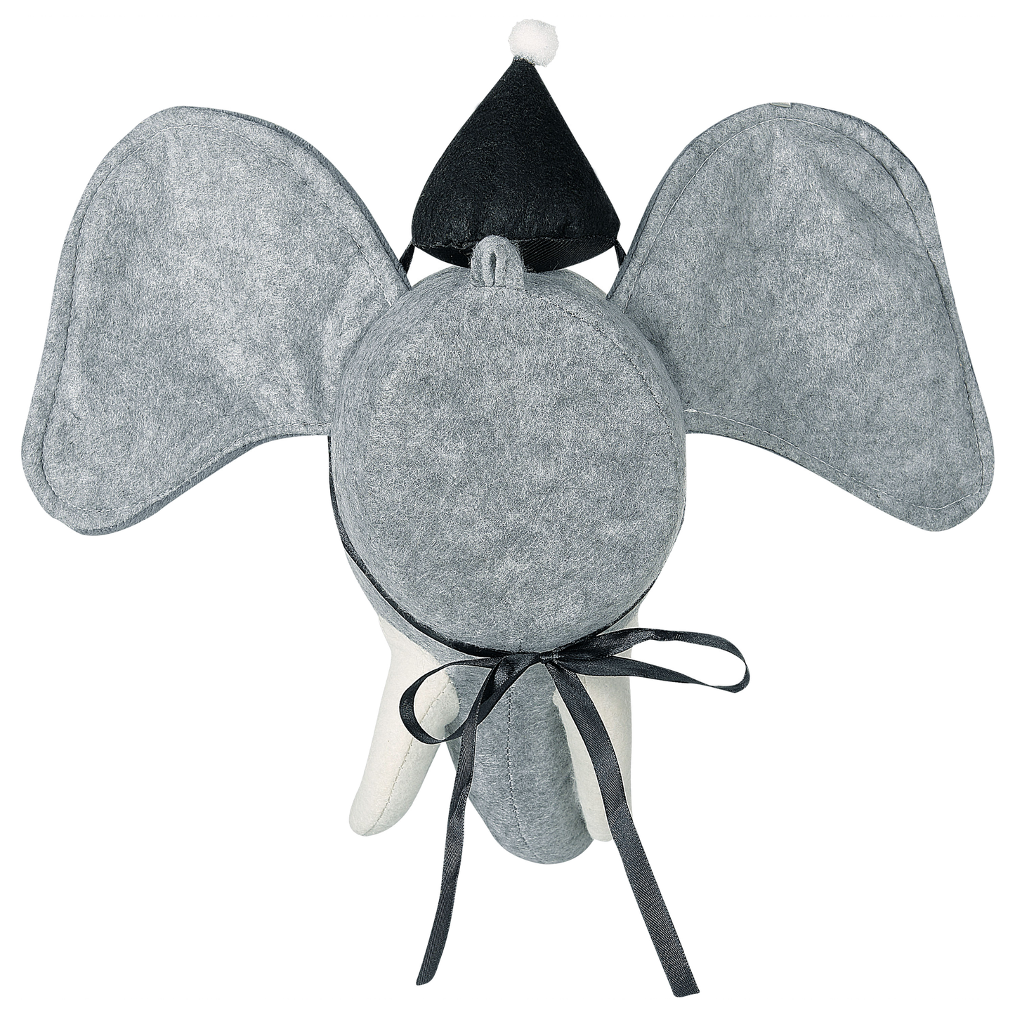 Wanddekoration für Kinder Elefant BADOU Baumwolle 36 cm Grau
