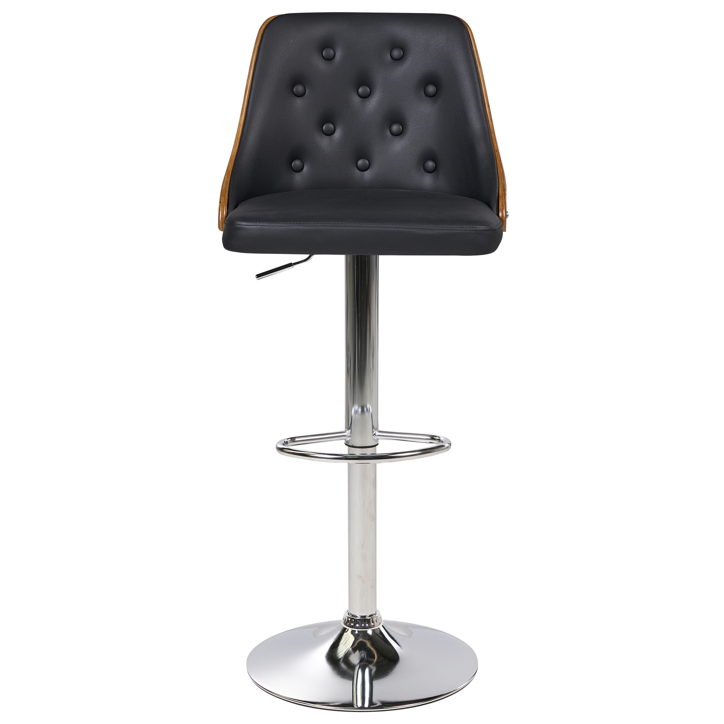 Drehhocker 2er Set Kunstleder Schwarz VANCOUVER