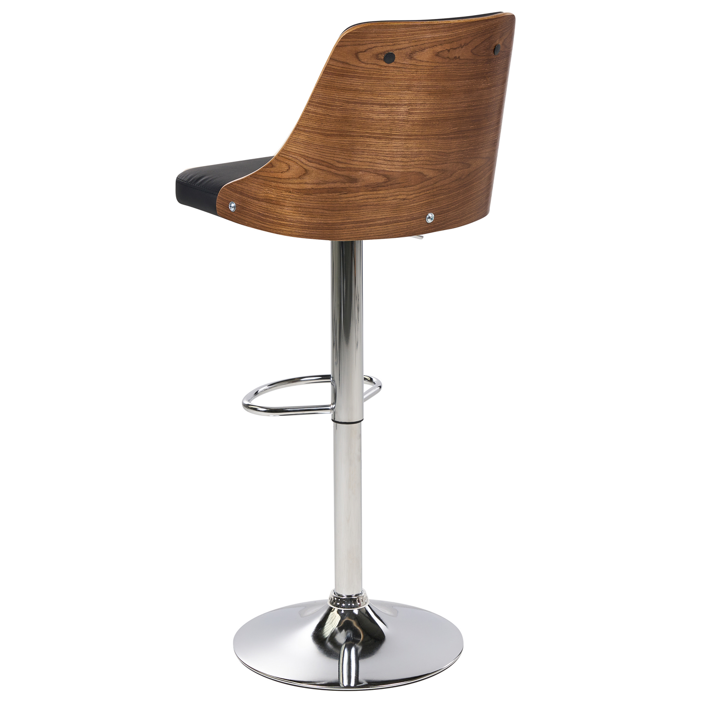 Drehhocker 2er Set Kunstleder Schwarz VANCOUVER