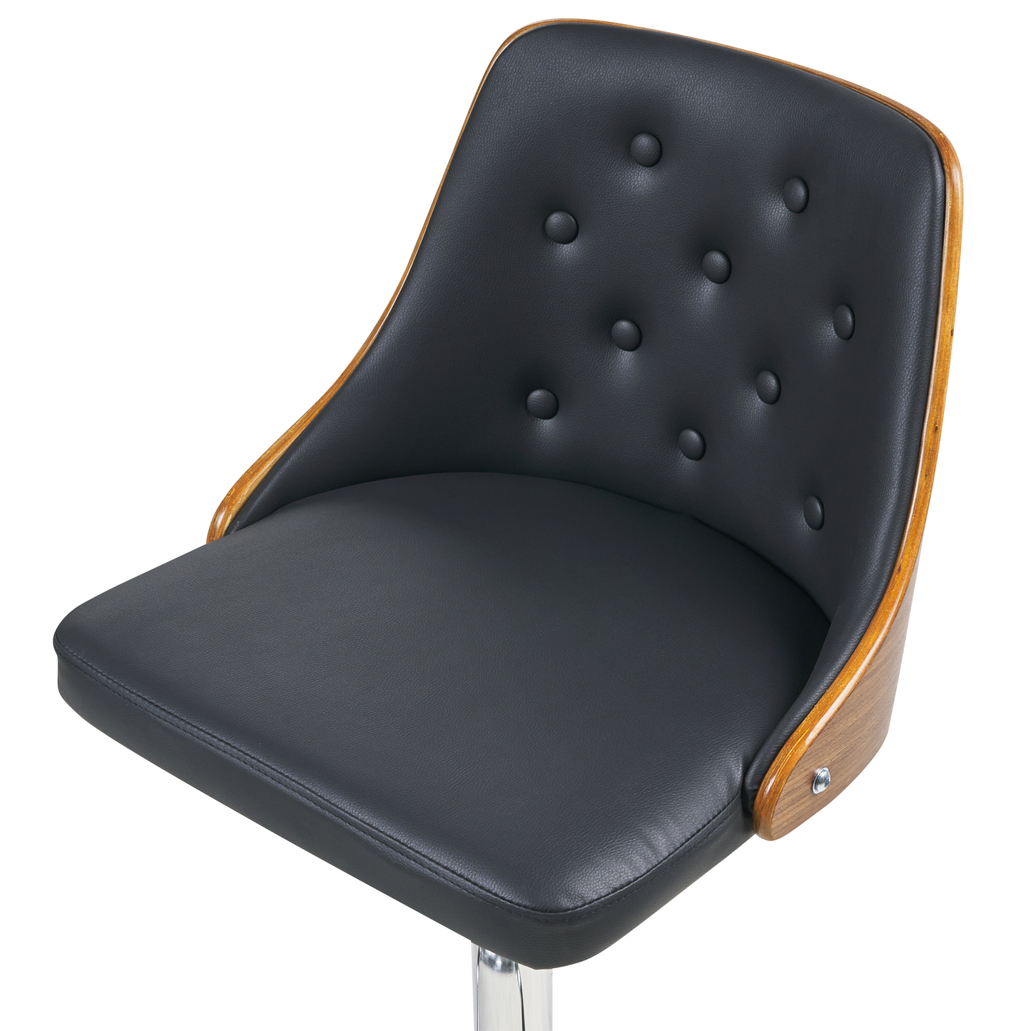 Drehhocker 2er Set Kunstleder Schwarz VANCOUVER