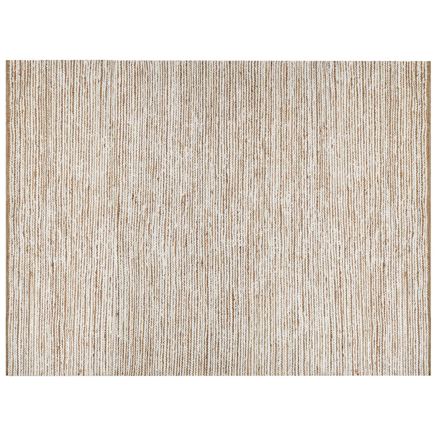 Teppich Baumwolle beige / weiss 300 x 400 cm BARKHAN