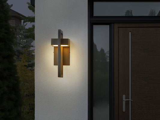 LED Aussenwandleuchte KELTY Schwarz