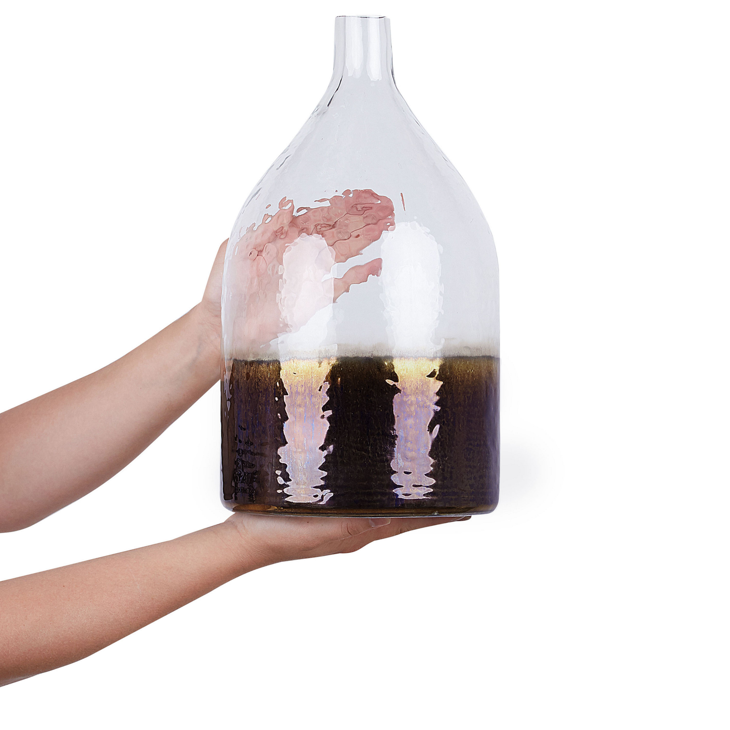Blumenvase KULCHA Glas 36 cm Bunt