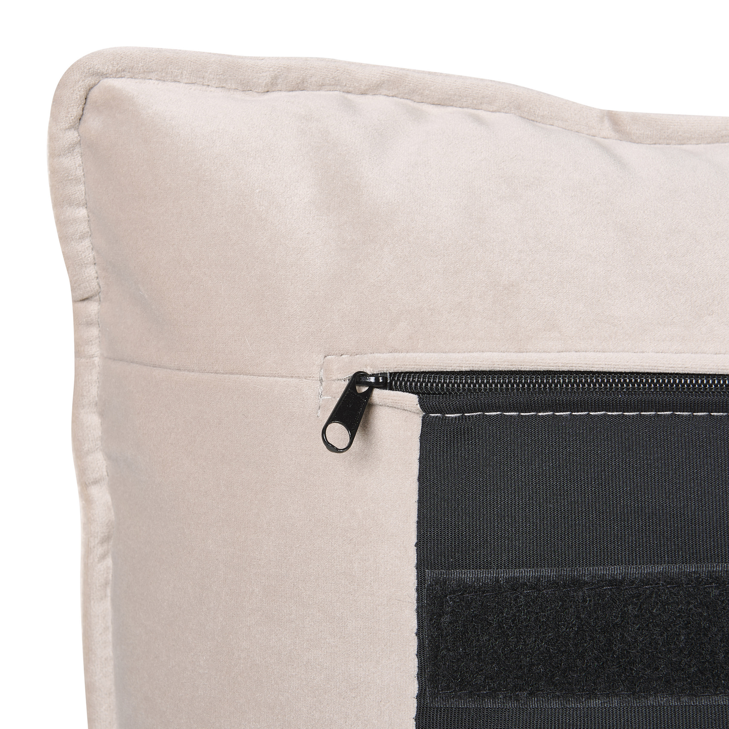 Bett mit Stauraum Samtstoff BAJONNA 160 x 200 cm Beige