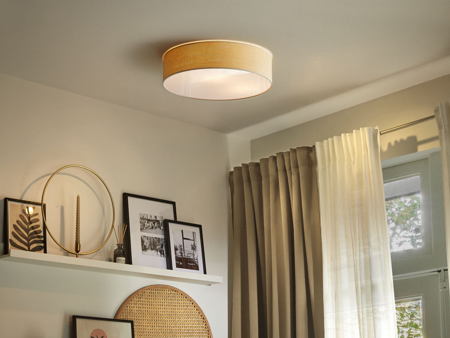 Deckenlampe MAGNO Naturfarben