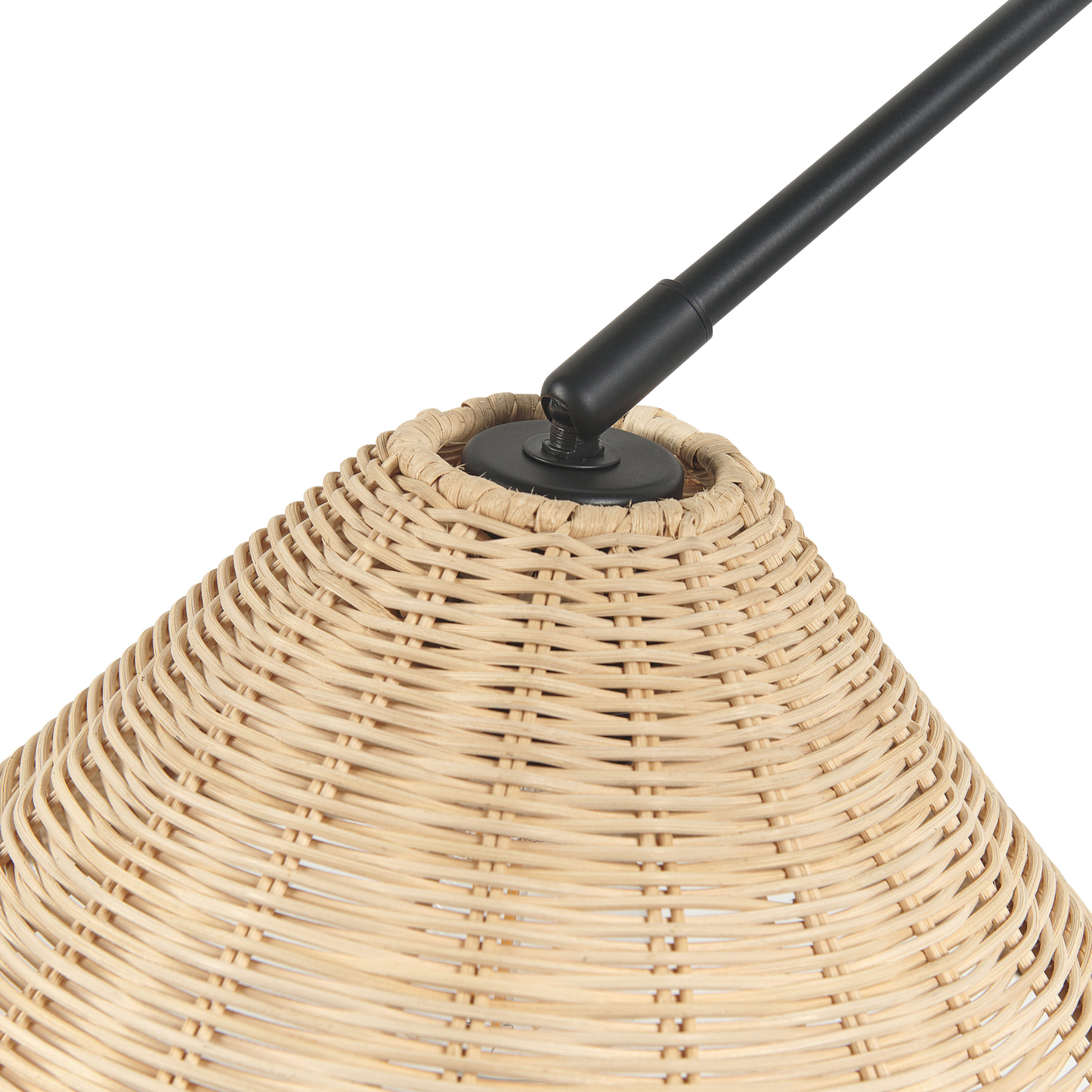 Wandlampe PALENA verstellbar Rattan Naturfarben