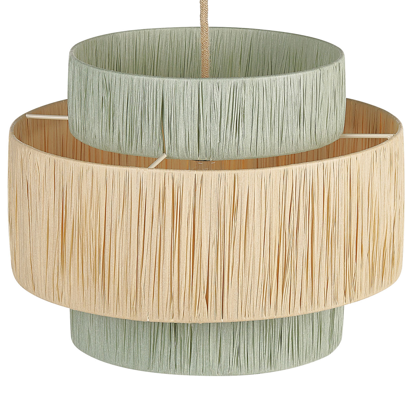 Hängelampe PALBRA Papier Naturfarben