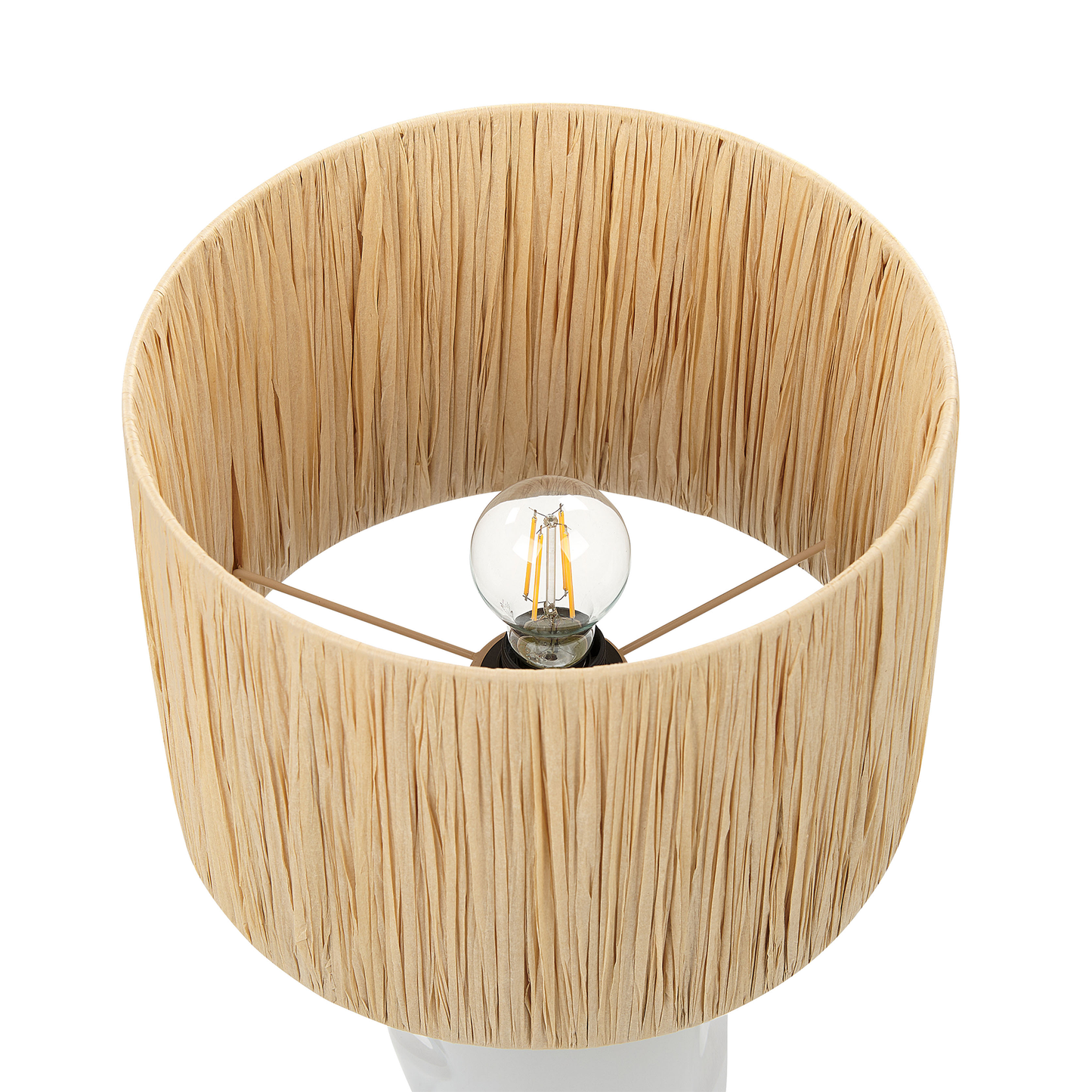 Tischleuchte JUBONES Keramik Naturfarben