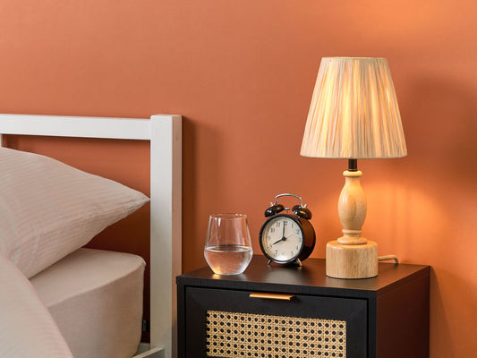 Tischleuchte MORONA Holz Naturfarben