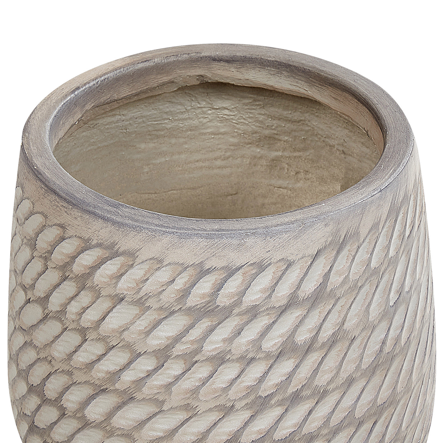 Blumentopf taupe rund 19 x 19 x 22 cm LIVADIA