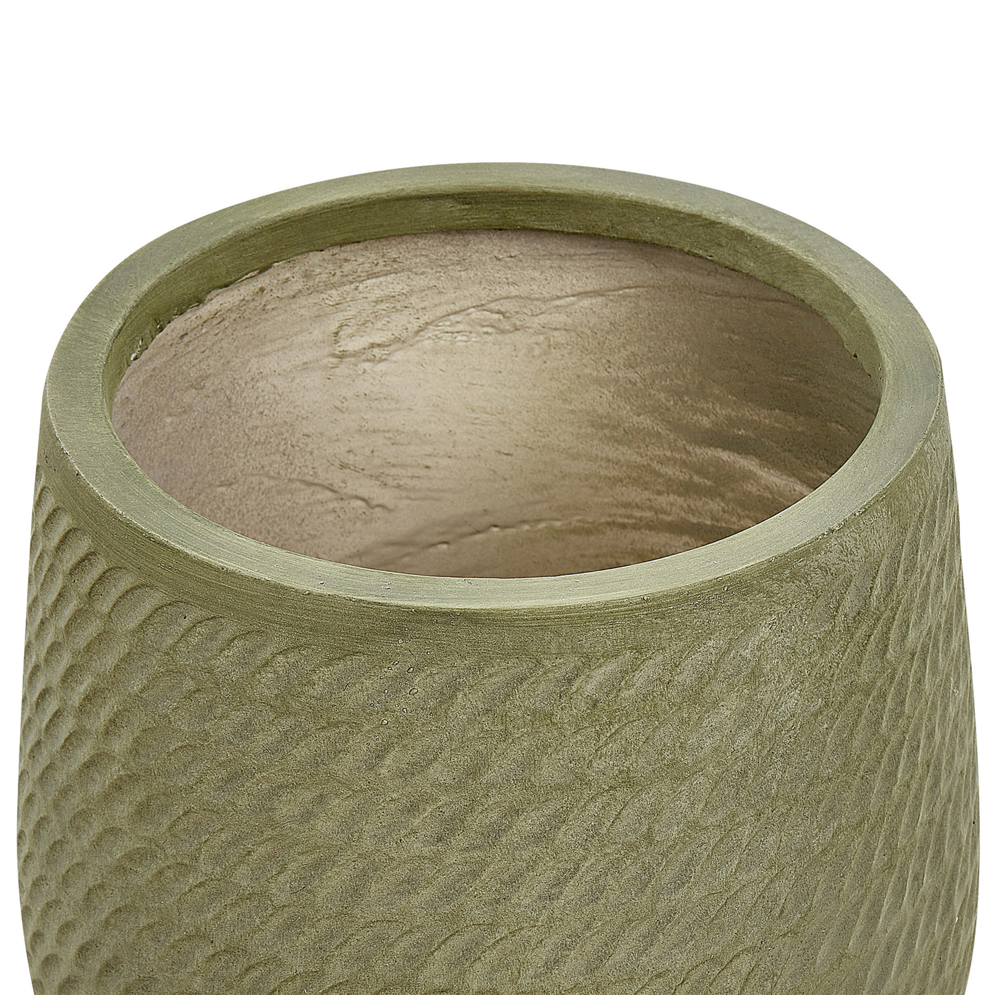 Blumentopf olivgrün rund 27 x 27 x 32 cm LIVADIA