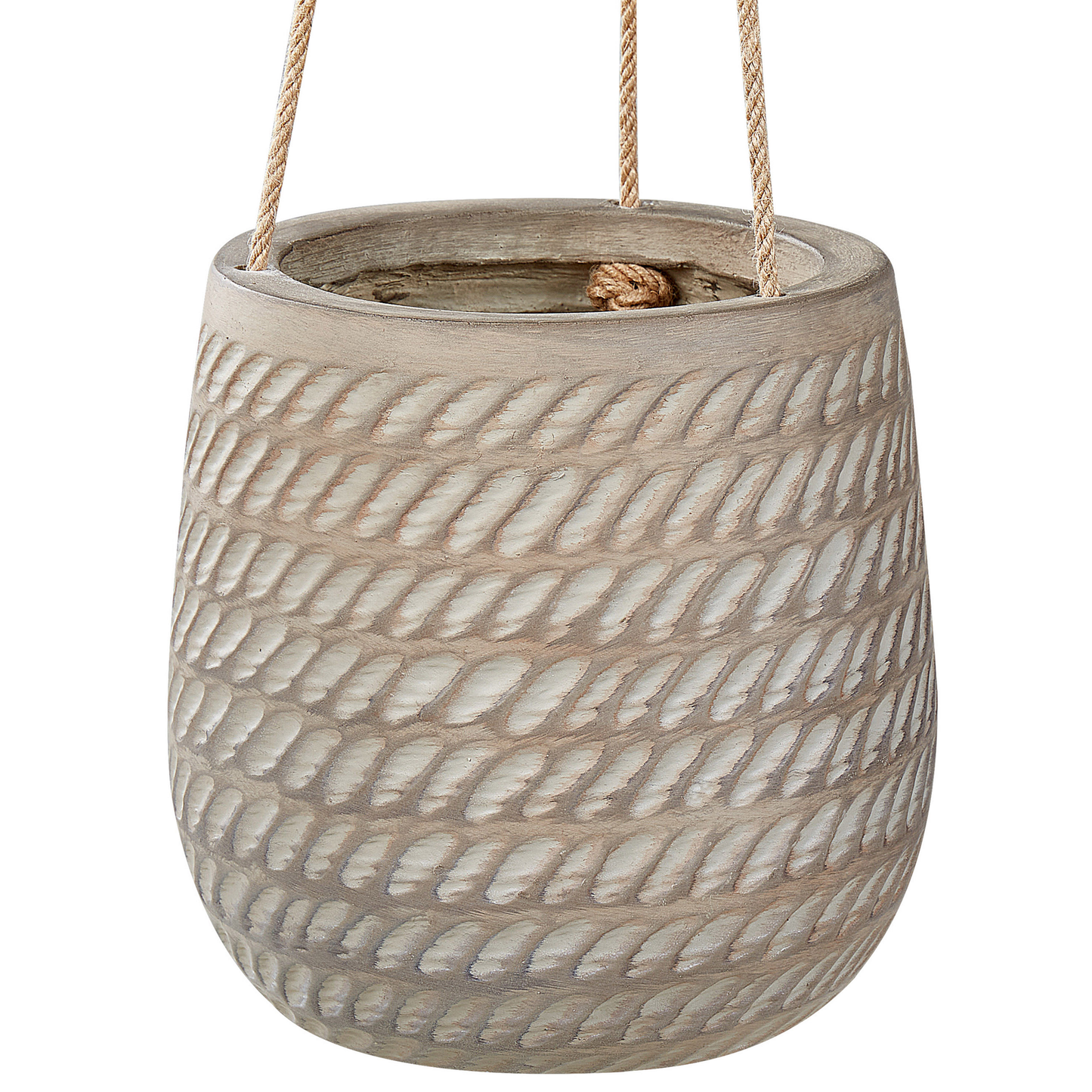 Blumenkübel LIVADIA Stein 20 cm Taupe