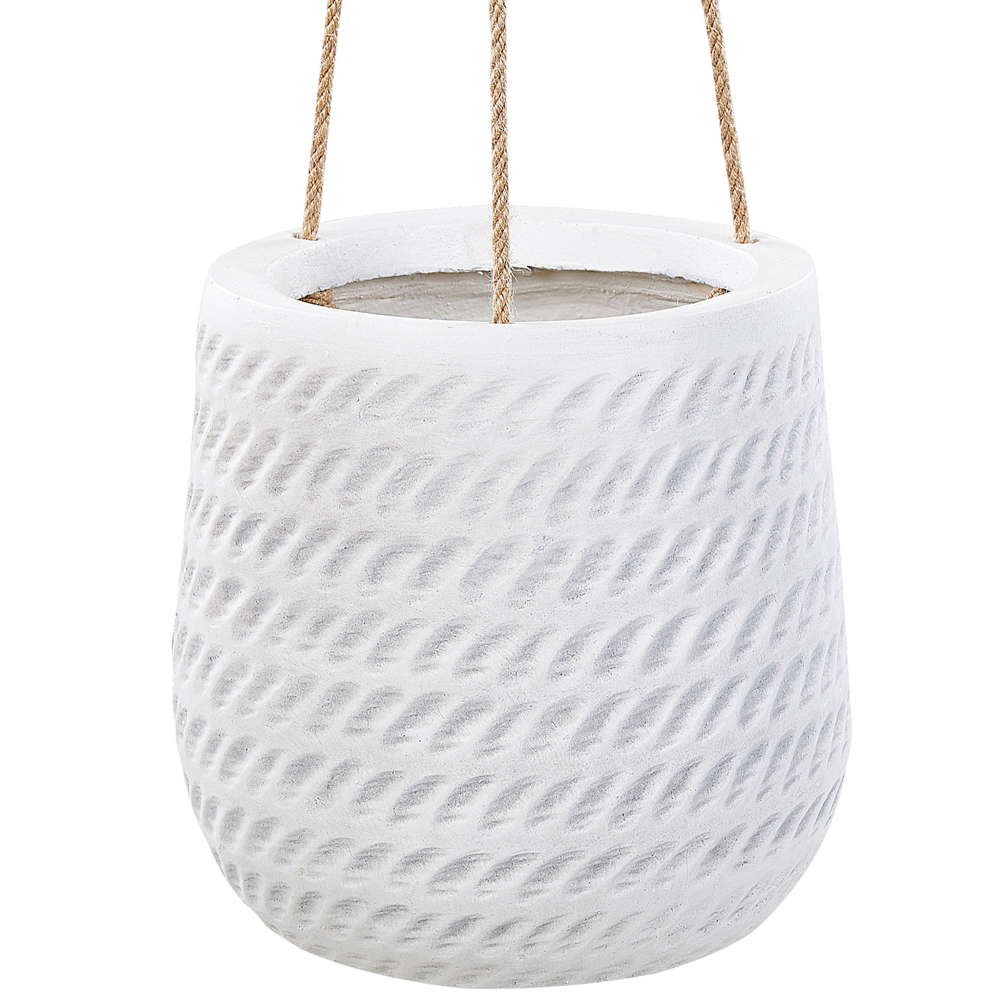 Blumenampel cremeweiss rund 20 x 20 x 21 cm LIVADIA