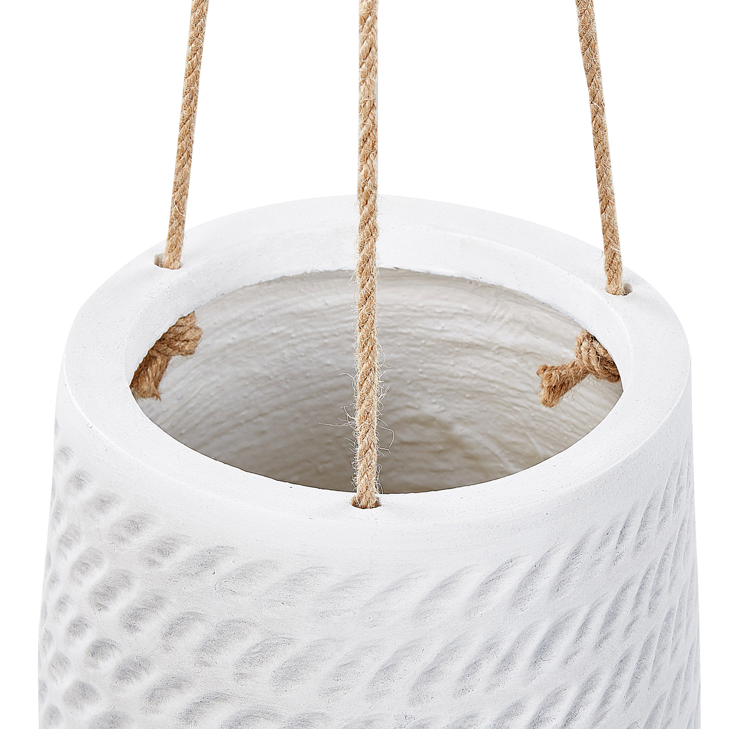 Blumenampel cremeweiss rund 20 x 20 x 21 cm LIVADIA