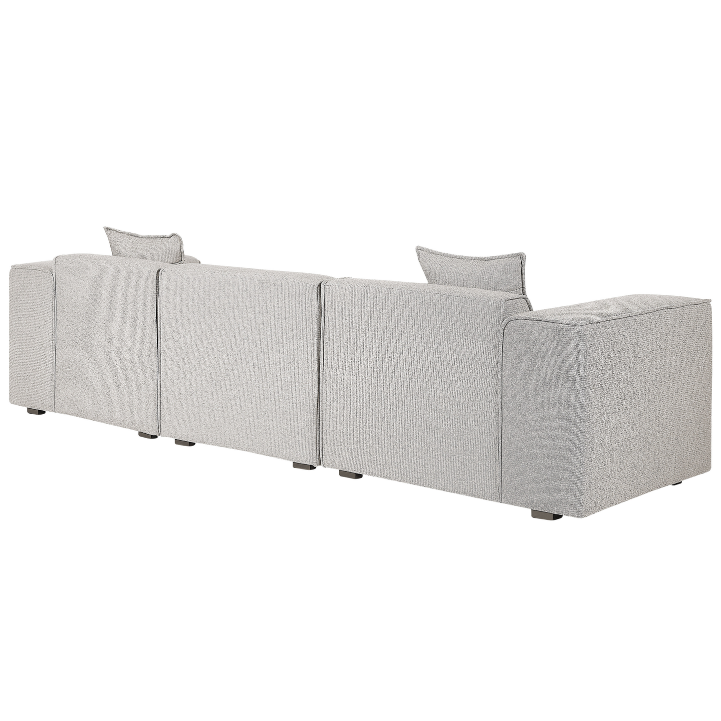 3-Sitzer Ecksofa hellbeige linksseitig DOLVA
