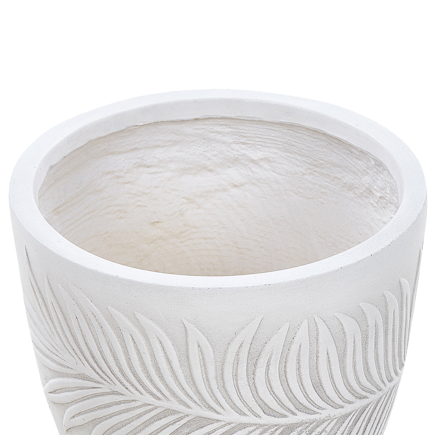Blumenkübel FTERO Keramik 28 cm Cremeweiss