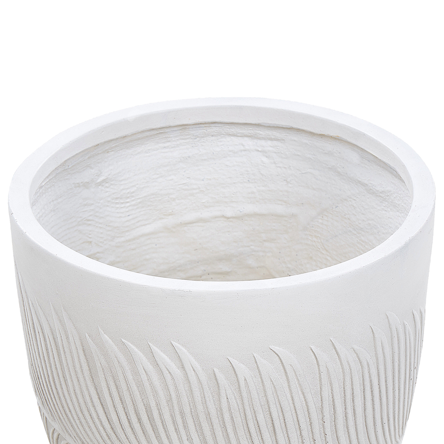 Blumenkübel FTERO Keramik 35 cm Cremeweiss