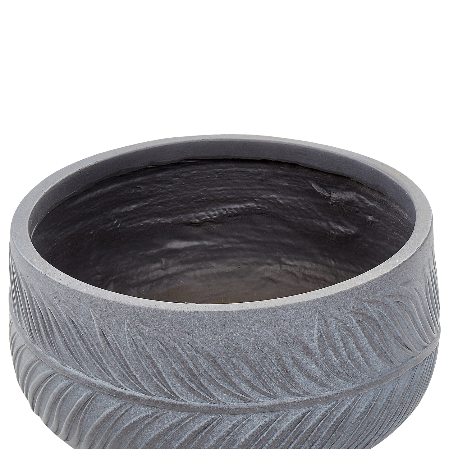 Blumentopf grau rund 35 x 35 x 19 cm FTERO