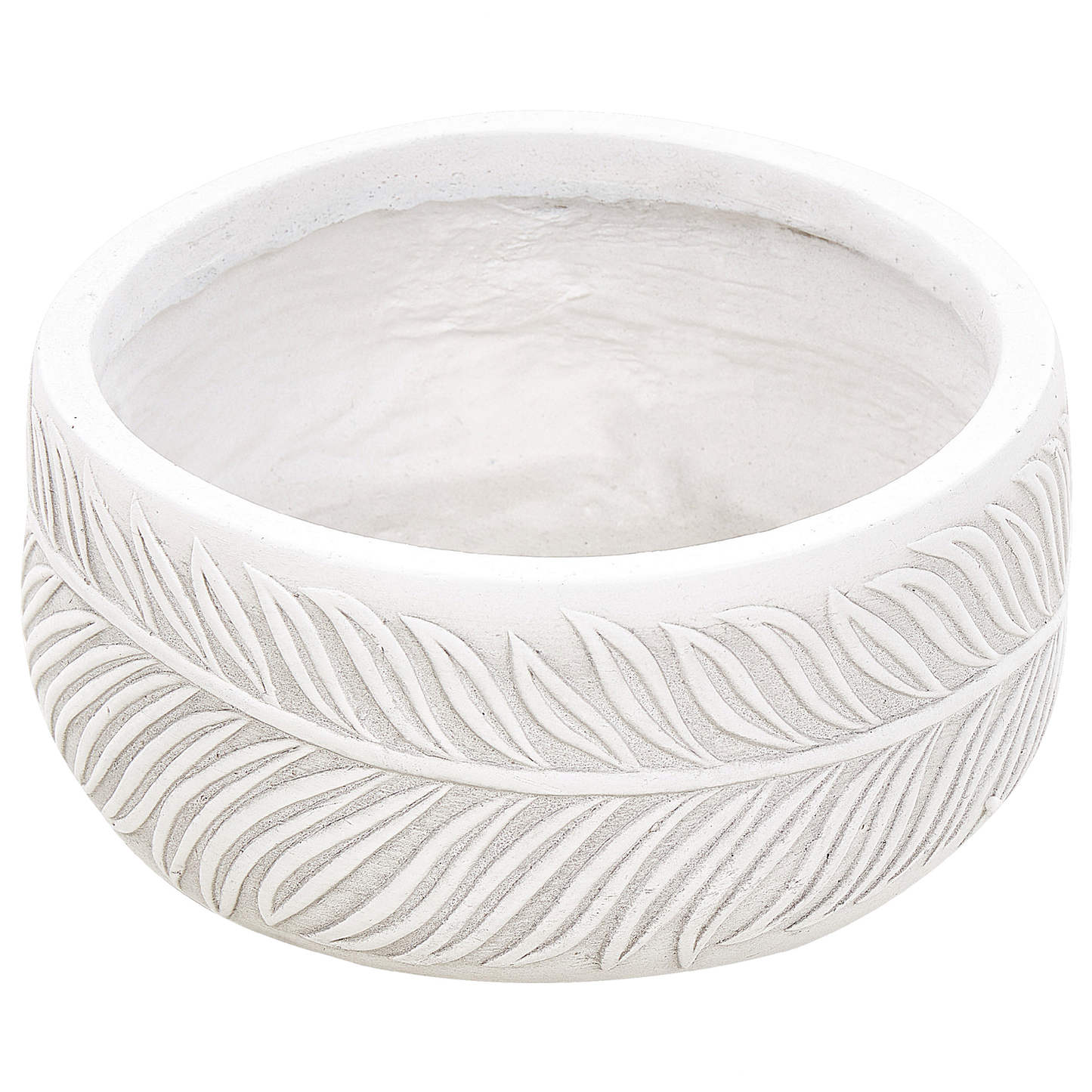 Blumenkübel FTERO Keramik 25 cm Cremeweiss