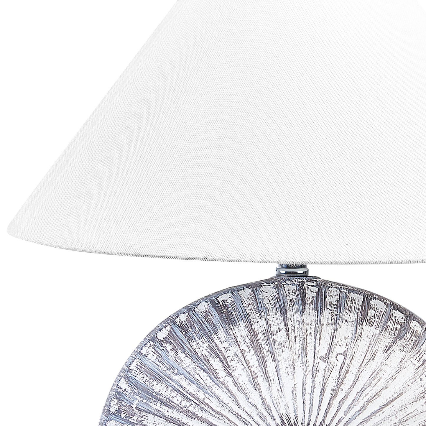Tischlampe 2er Set YUNA Keramik Silber