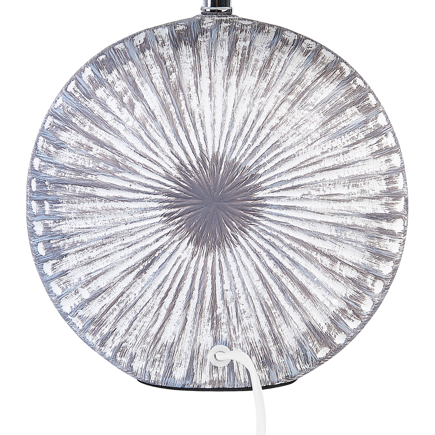 Tischlampe 2er Set YUNA Keramik Silber