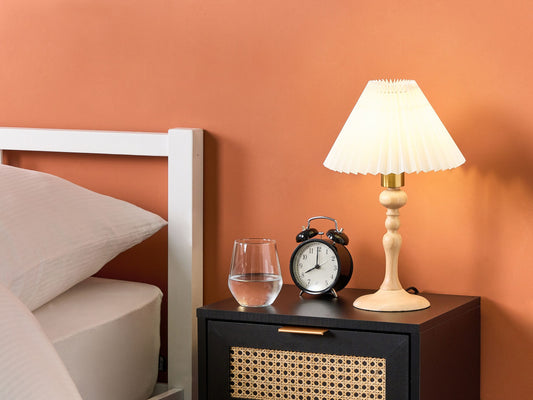 Tischleuchte COOKS Holz Hellbraun