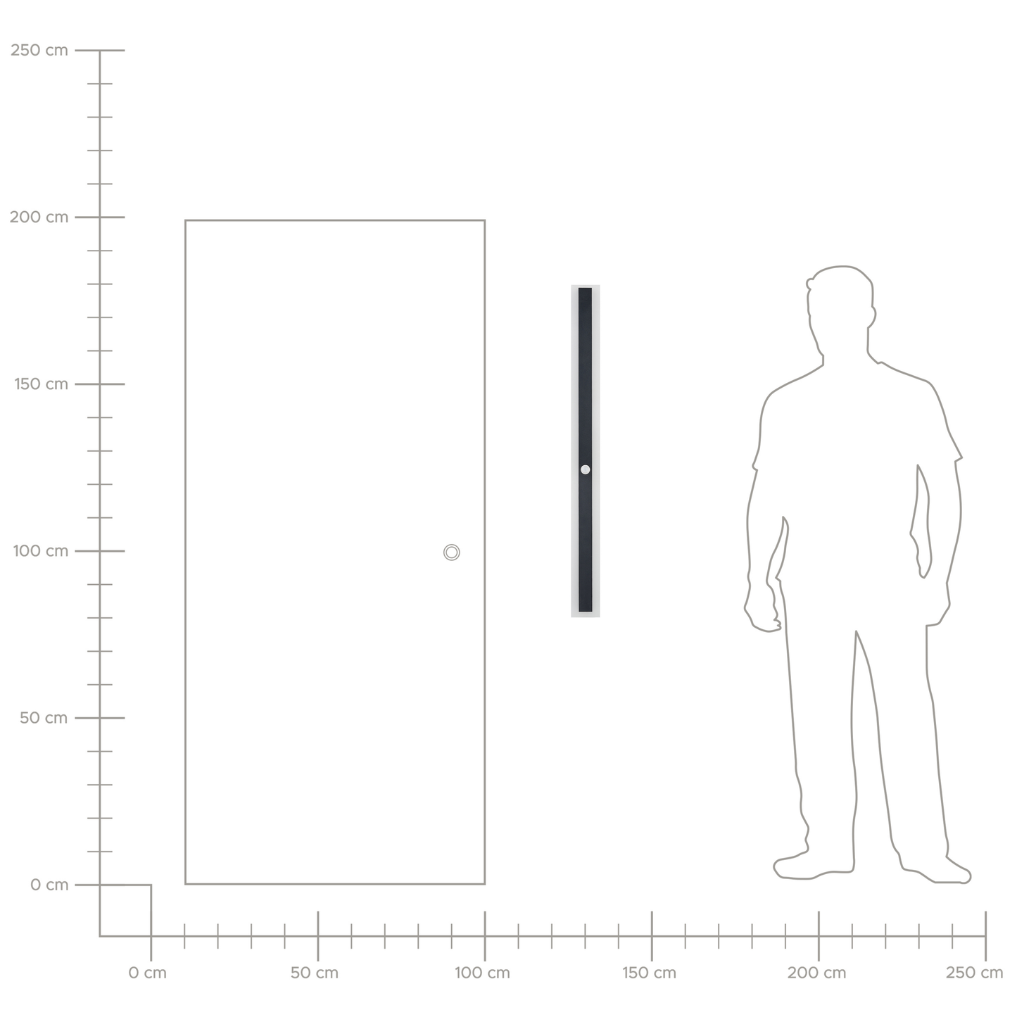 LED Aussenwandleuchte SAVANE mit Bewegungsmelder Schwarz