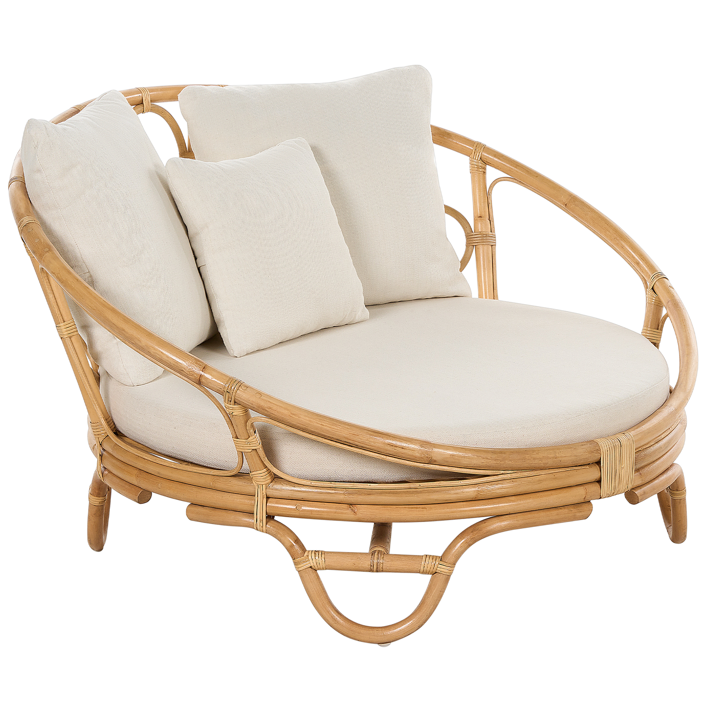 Sonneninsel 2er Set ROSSANO Rattan Naturfarben