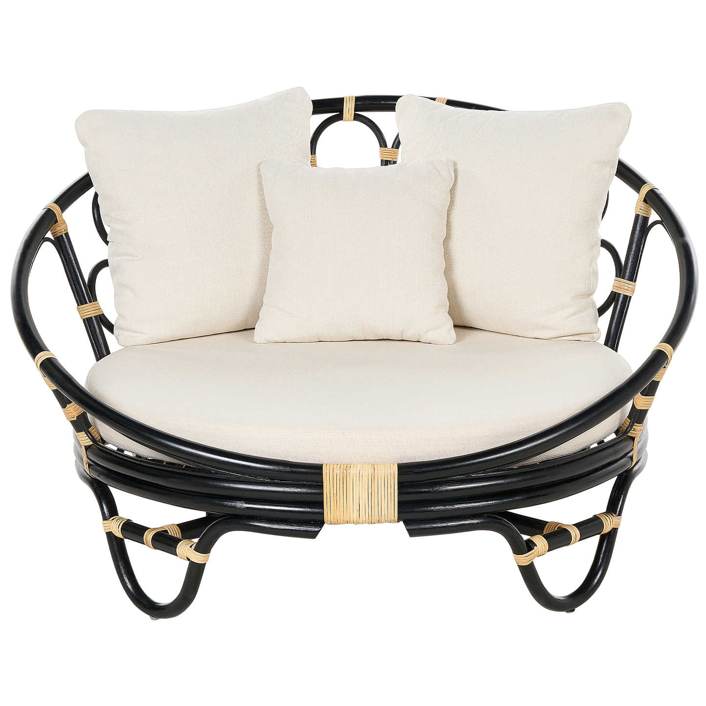 Sonneninsel ROSSANO Rattan Schwarz