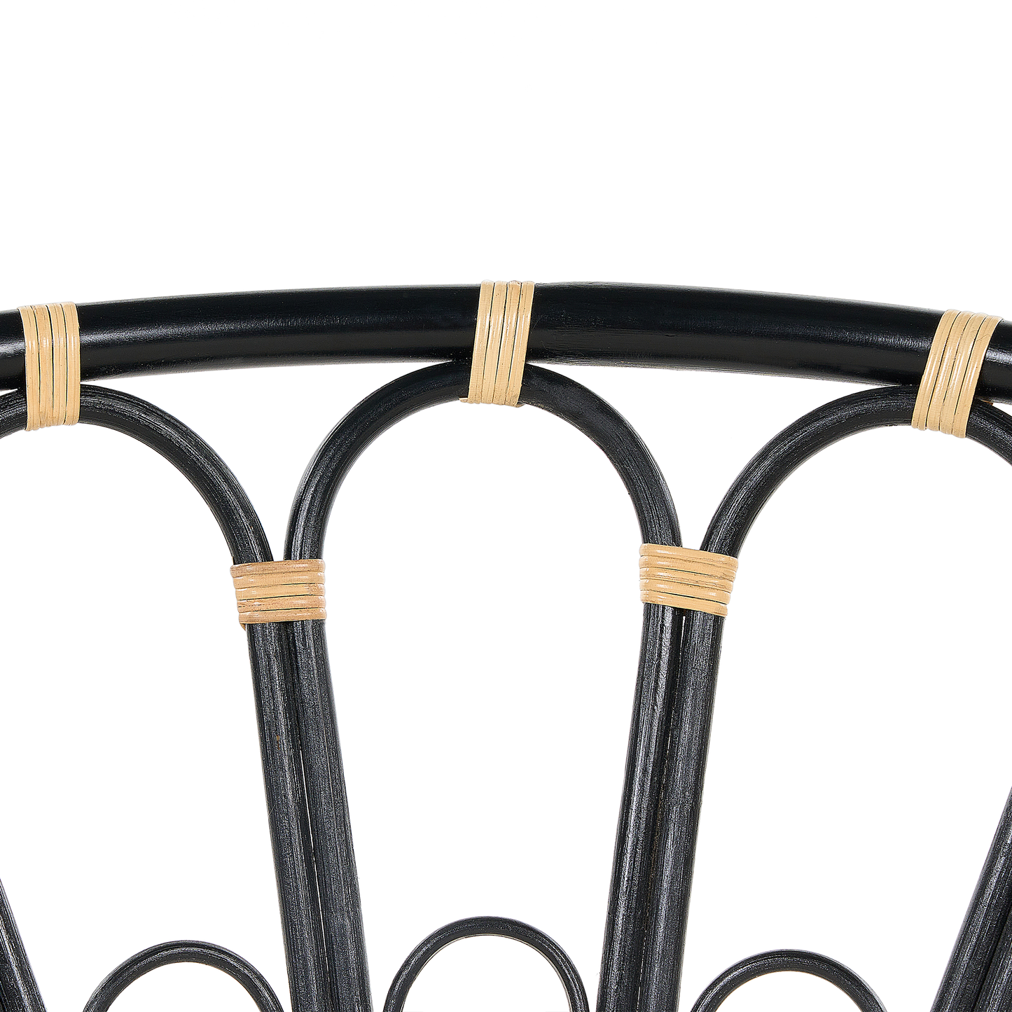 Sonneninsel 2er Set ROSSANO Rattan Schwarz