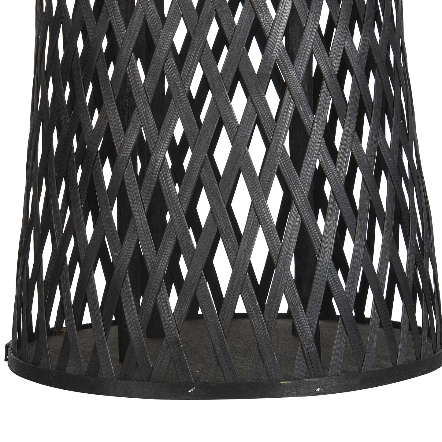 Laterne MACTAN Holz 58 cm Schwarz