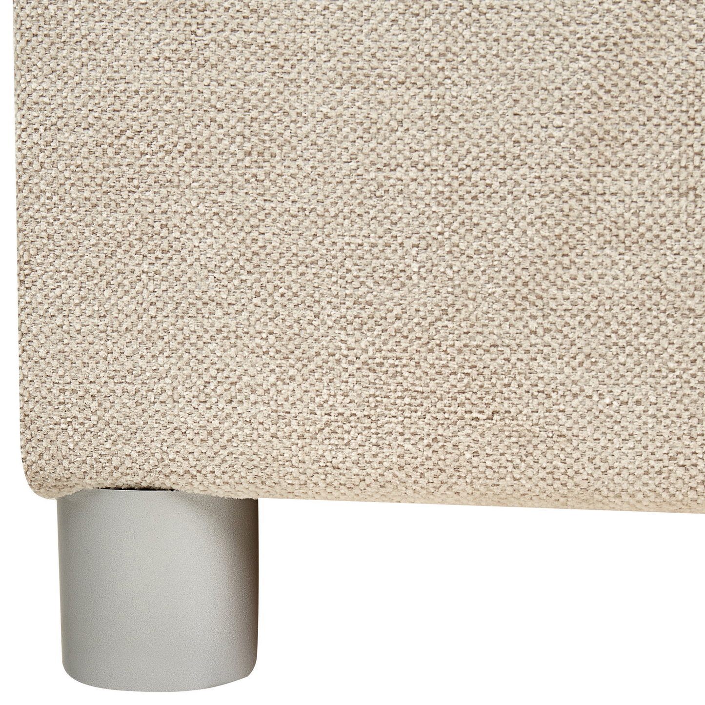 Boxspringbett mit Stauraum Stoff MINISTER 160 x 200 cm Hellbeige