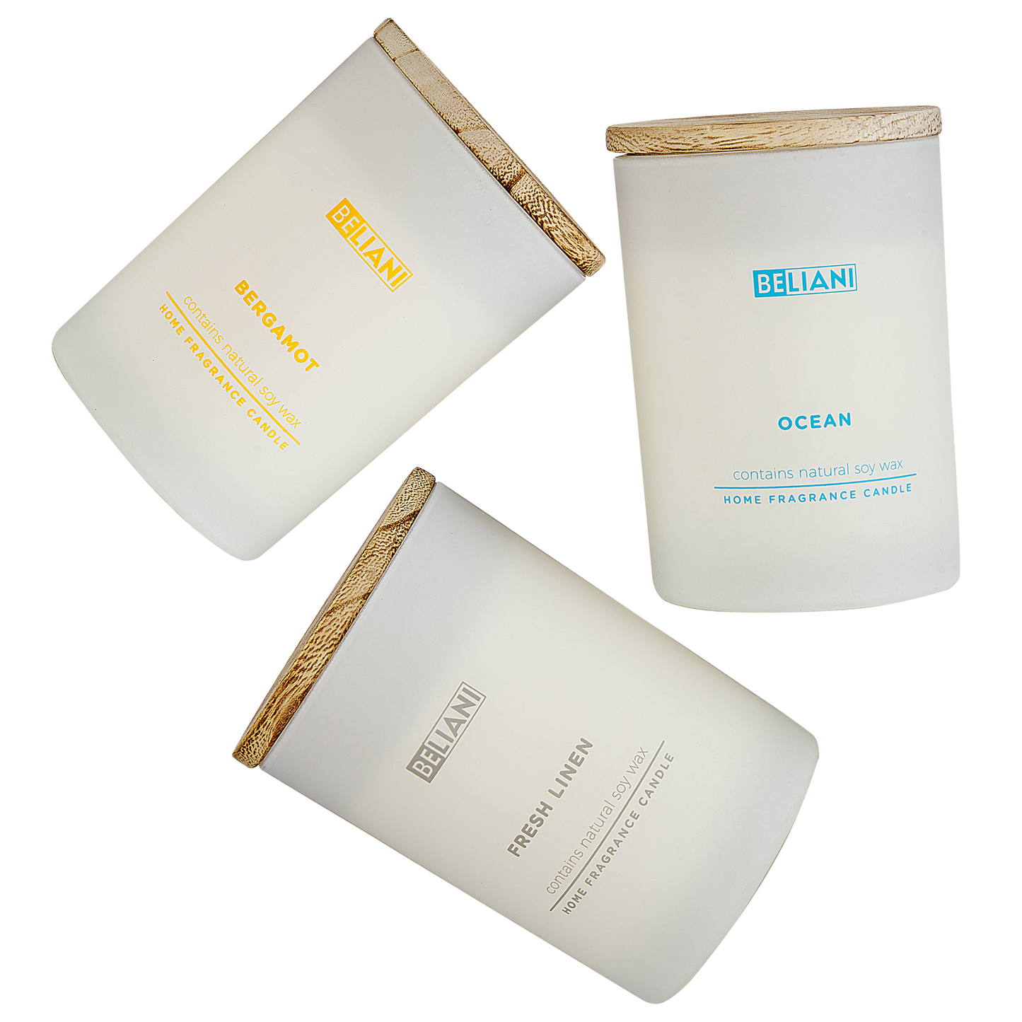 Duftkerzen 3er Set SIMPLICITY Sojawachs Fruchtige Note Frische Note