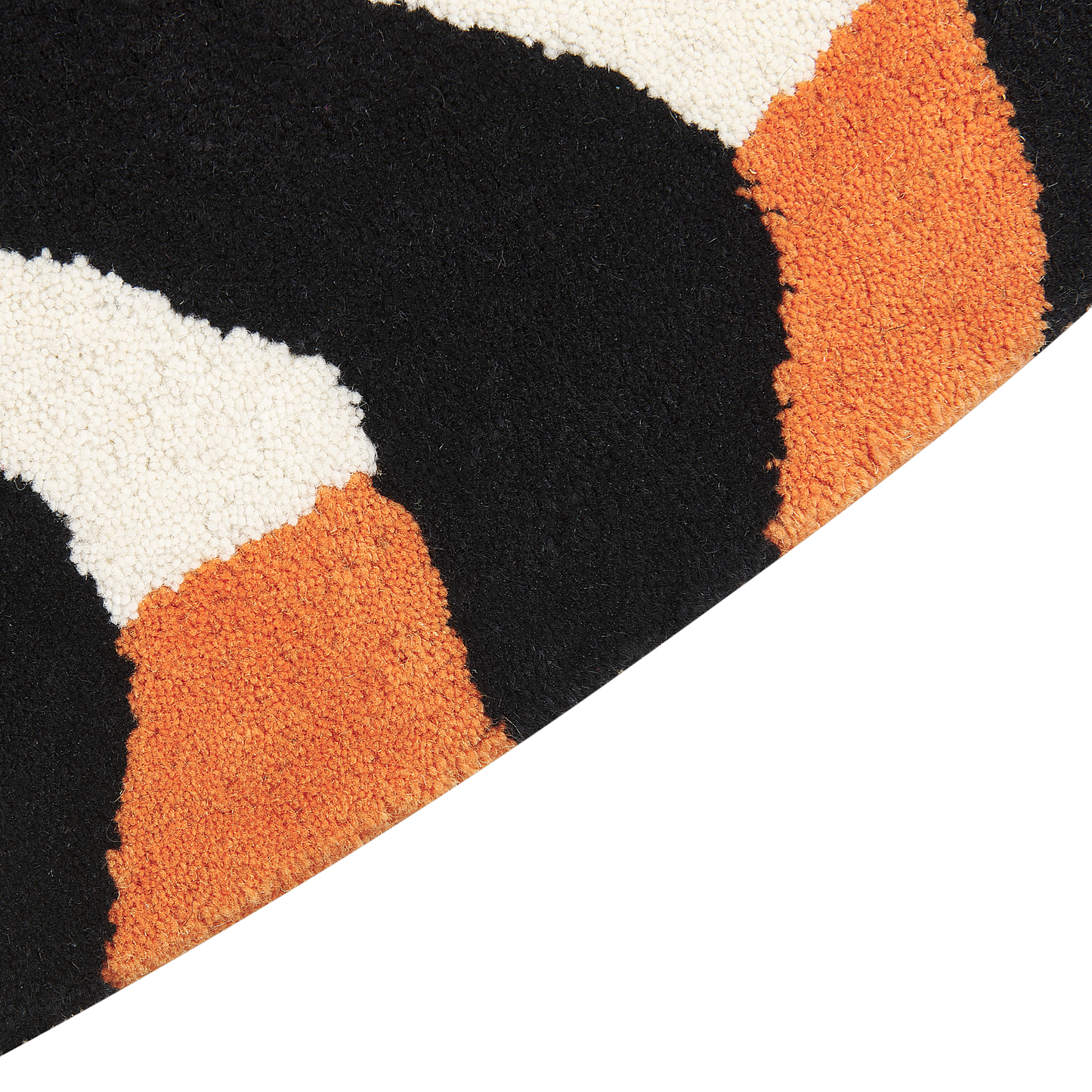 Kinderteppich Wolle orange 100 x 155 cm Tigermotiv RAJAH