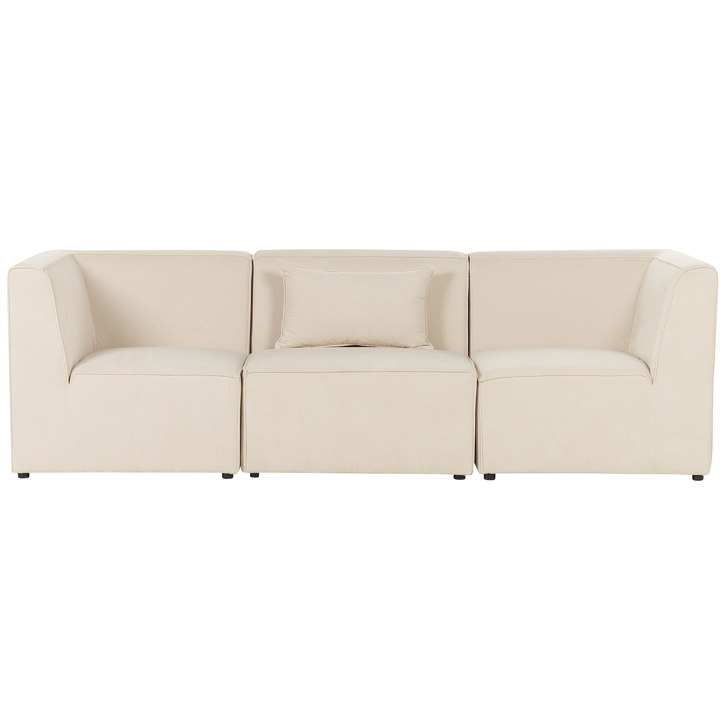 3-Sitzer Sofa Cord hellbeige LEMVIG