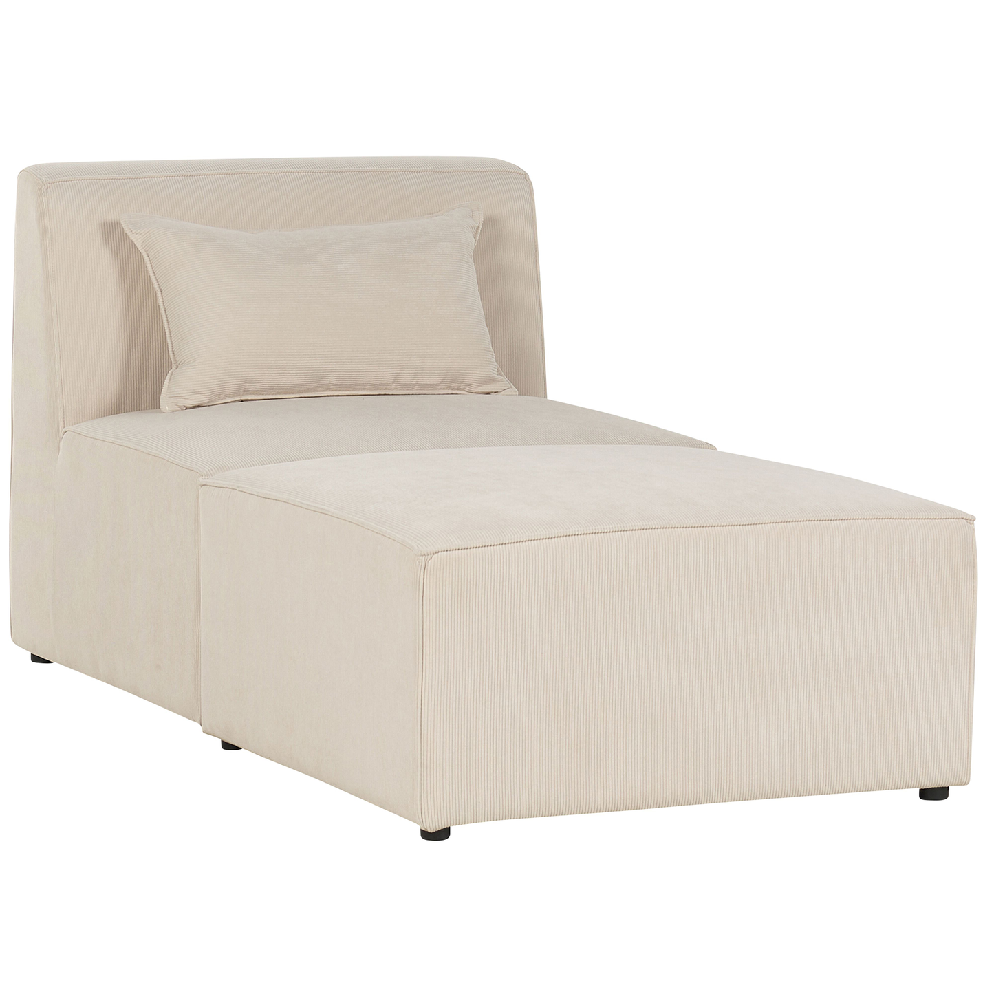 Chaiselounge Cord hellbeige LEMVIG