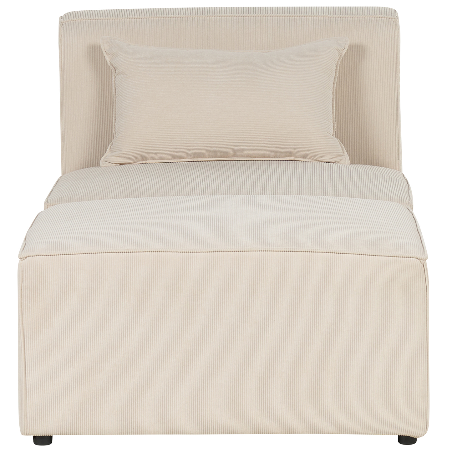 Chaiselounge Cord hellbeige LEMVIG