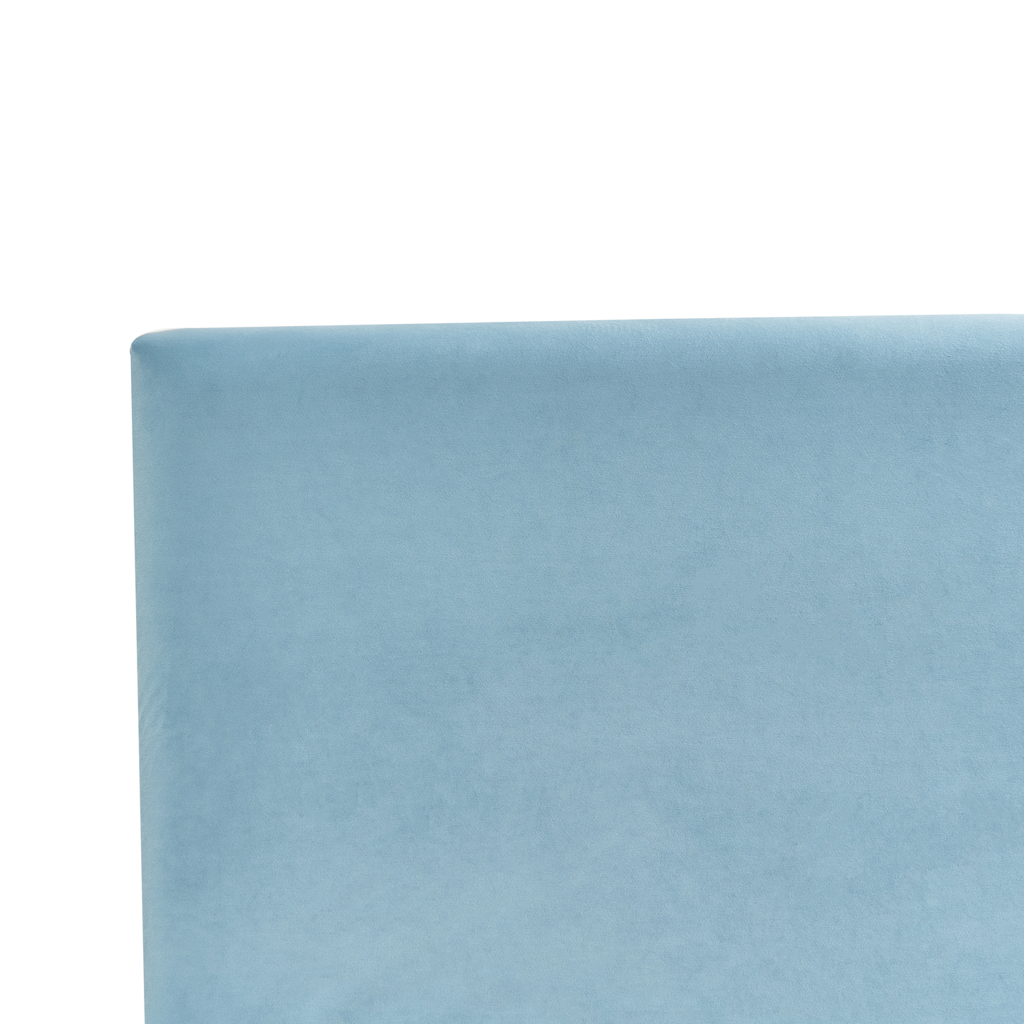 Bettrahmenbezug Samtstoff FITOU 90 x 200 cm Hellblau