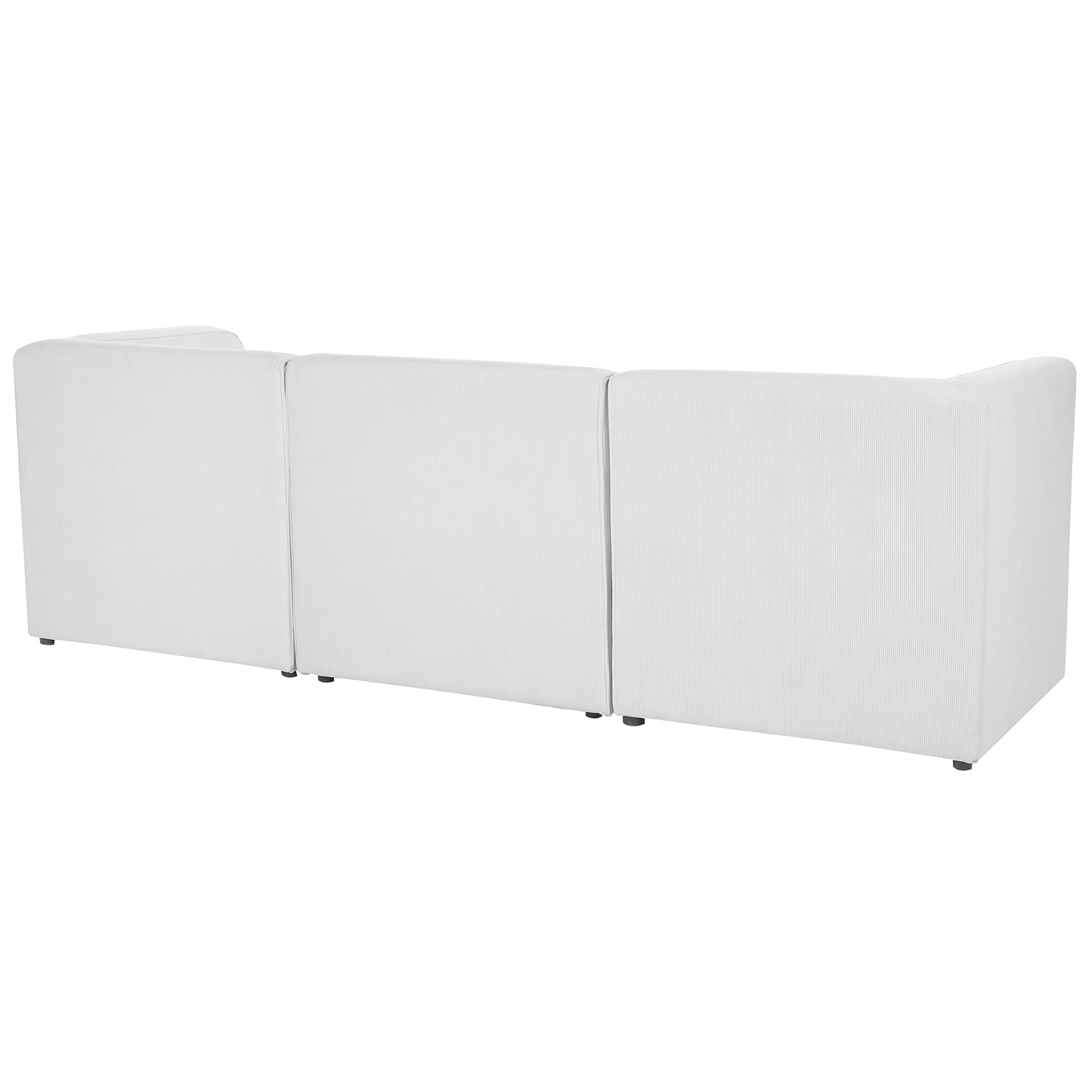 3-Sitzer Sofa Cord cremeweiss LEMVIG