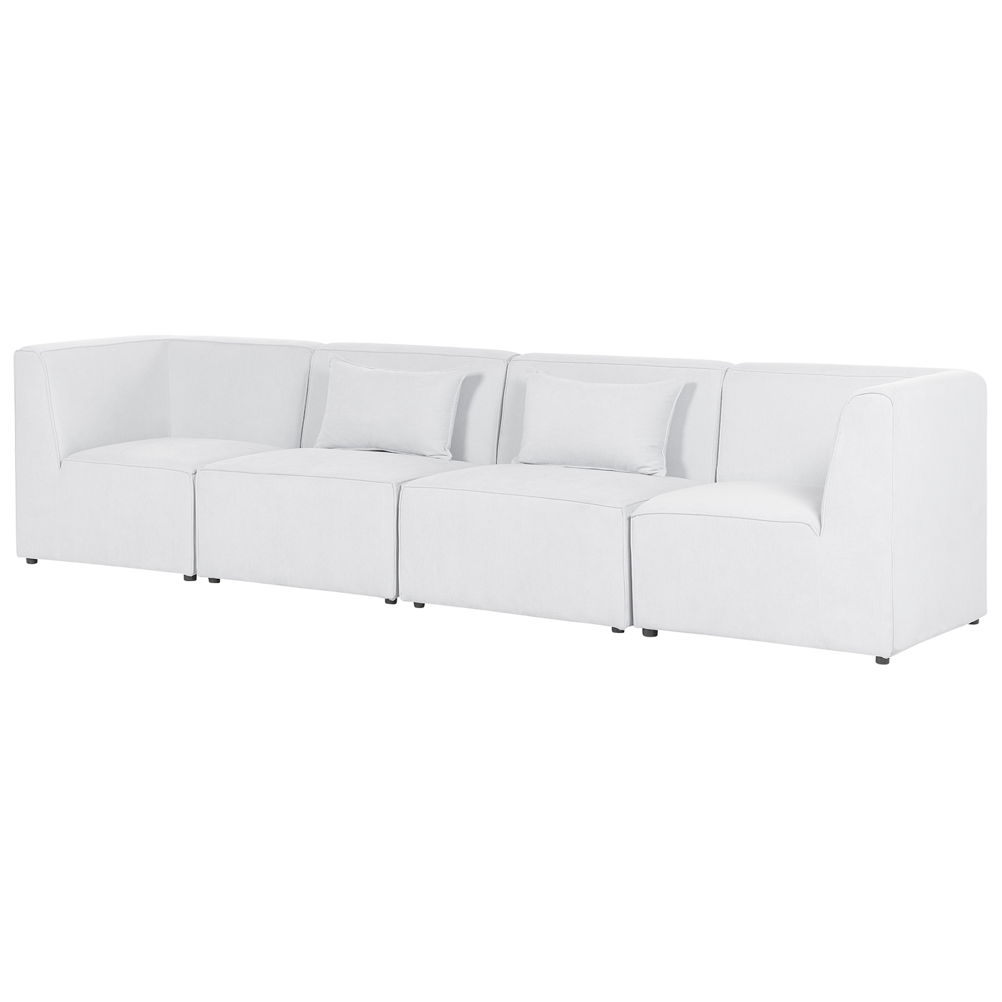 4-Sitzer Sofa Cord cremeweiss LEMVIG