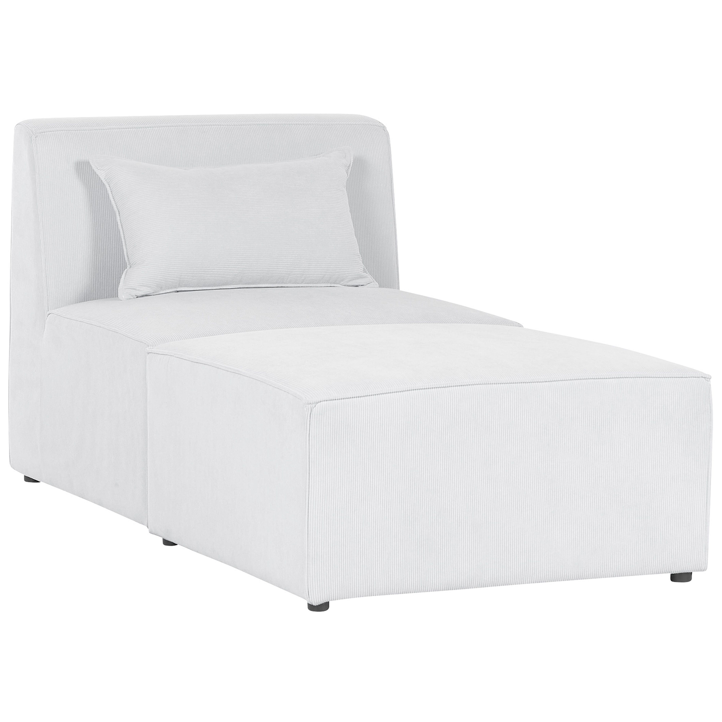 Chaiselounge Cord cremeweiss LEMVIG
