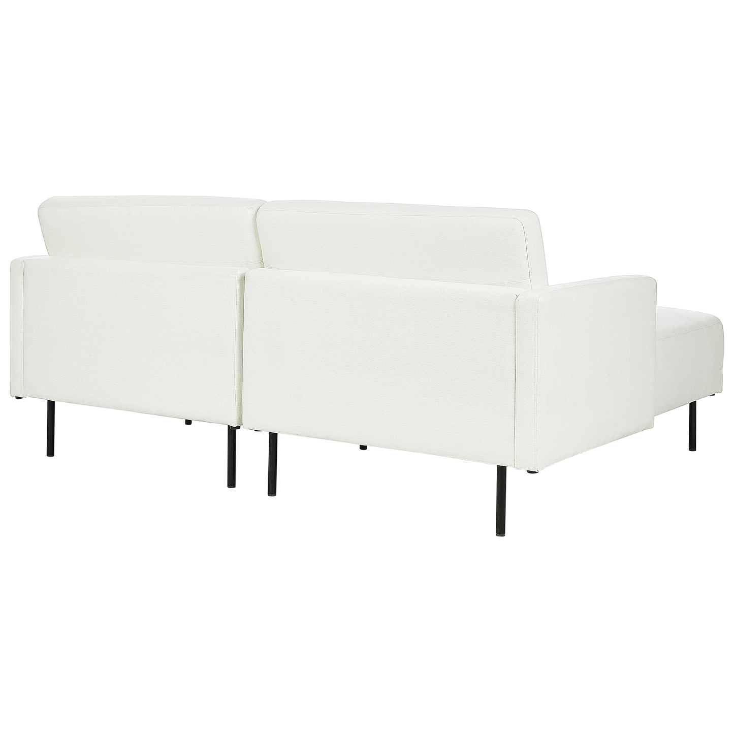 2-Sitzer Ecksofa cremeweiss rechtsseitig BREDA