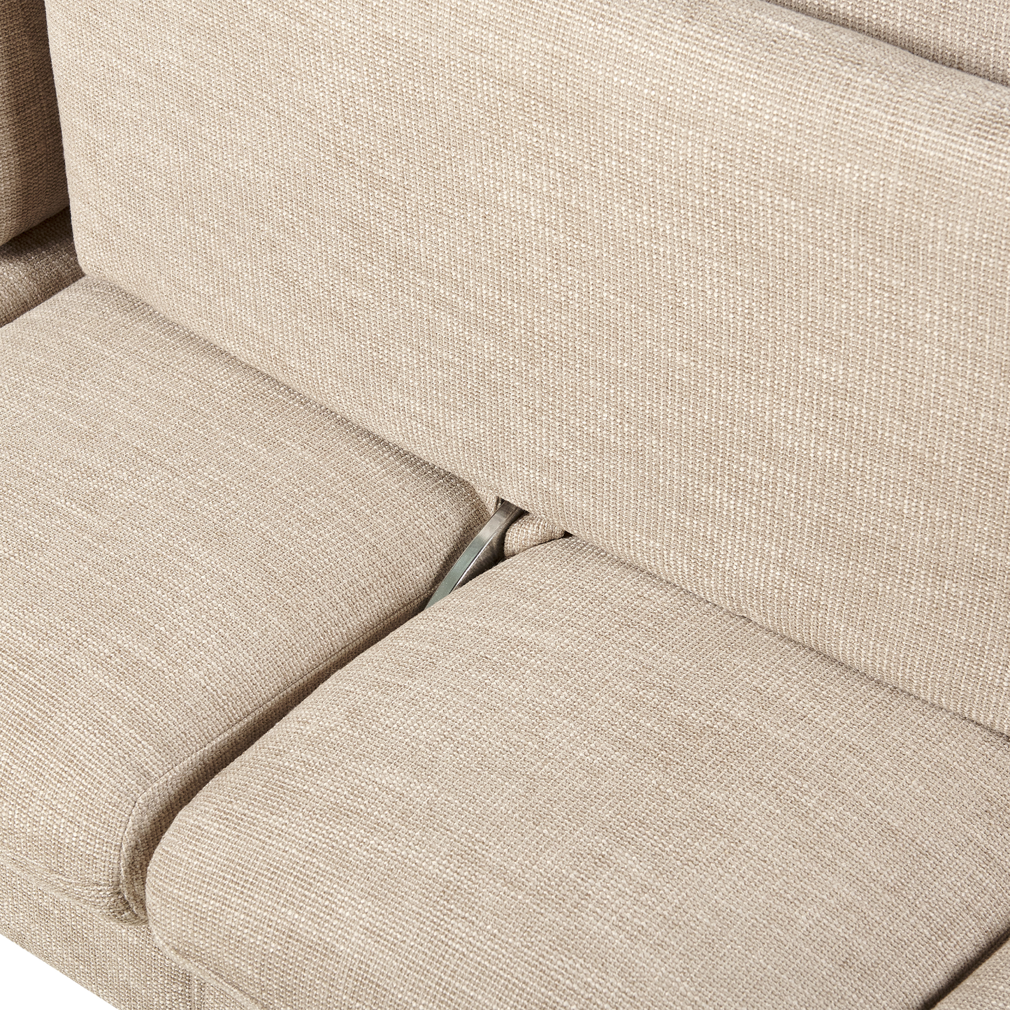 3-Sitzer Ecksofa beige linksseitig SERSAN