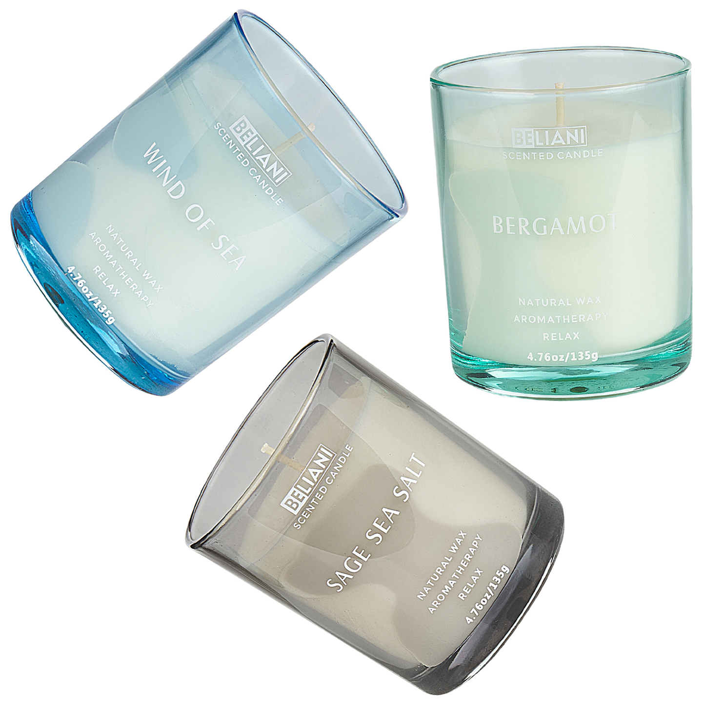 Duftkerzen 3er Set SHEER JOY Sojawachs Frische Note