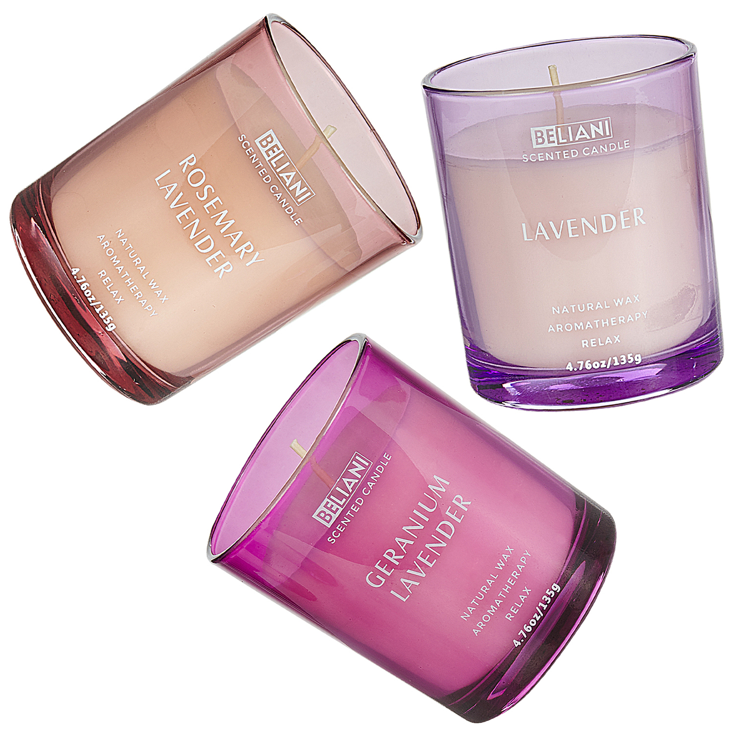 Duftkerzen 3er Set SHEER JOY Sojawachs Blumige Note