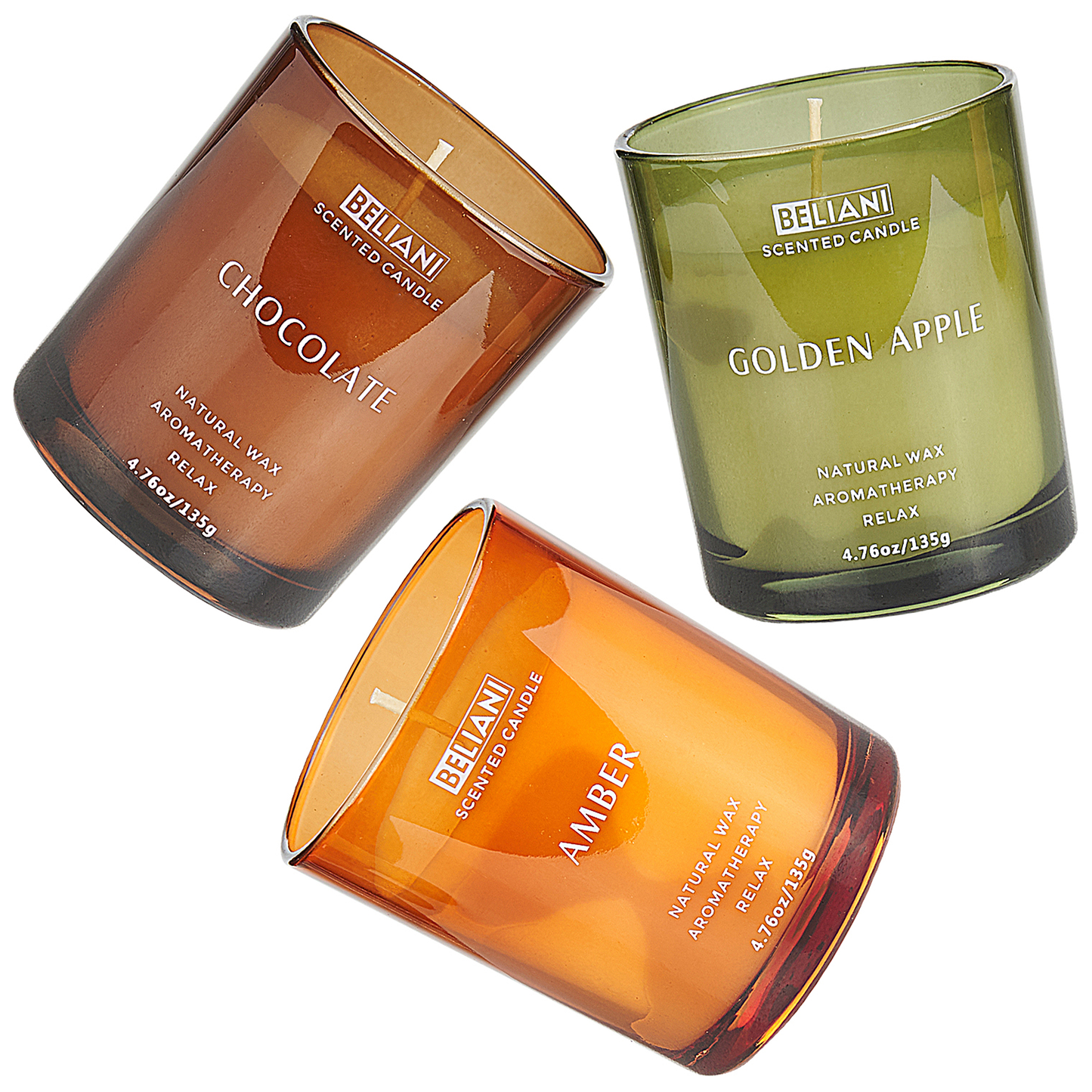 Duftkerzen 3er Set SHEER JOY Sojawachs Fruchtige Note Frische Note