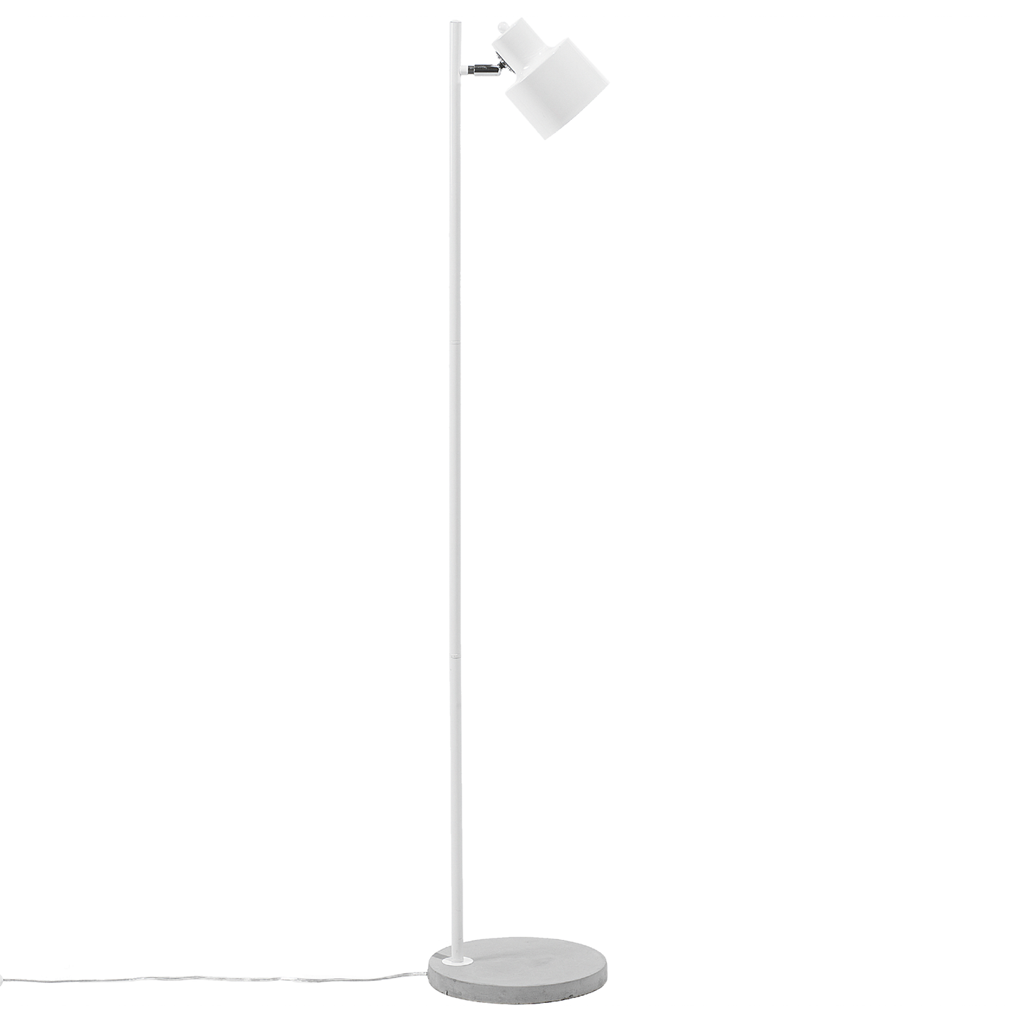 Stehlampe weiss 149 cm rund CORBONES