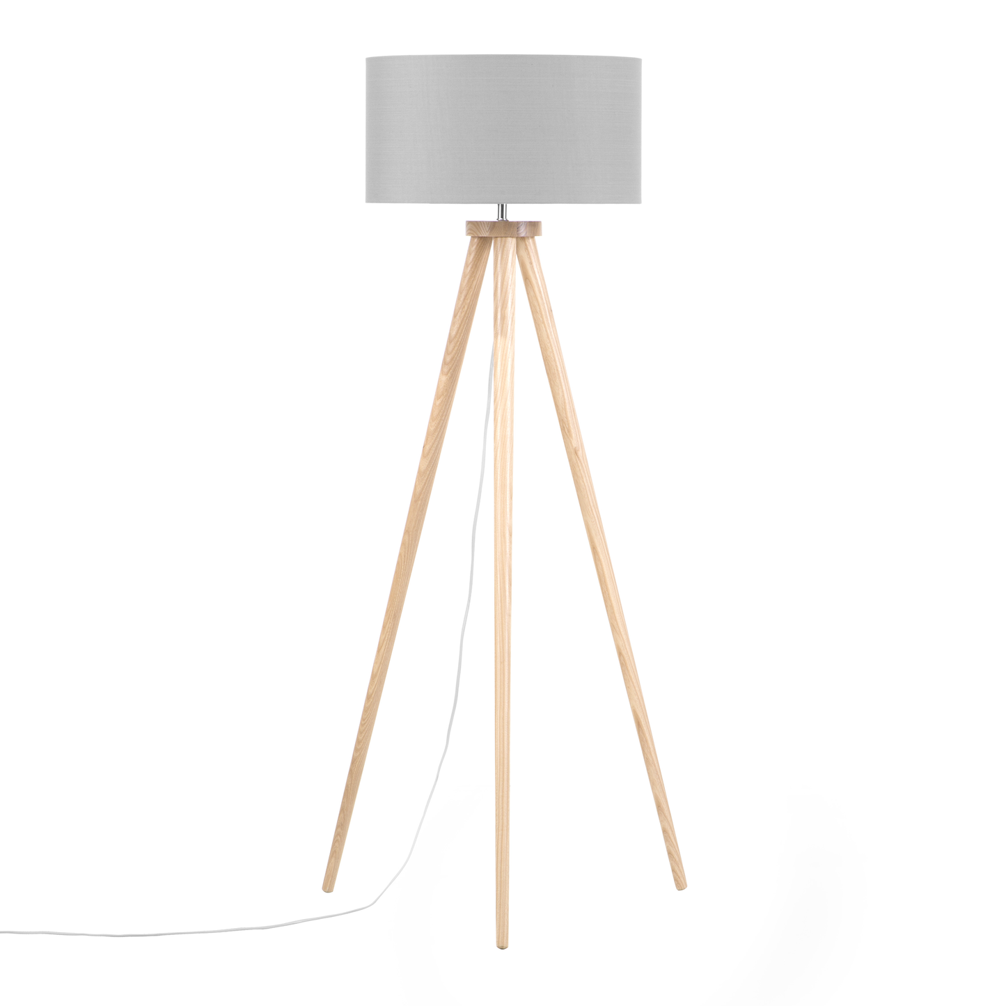 Stehlampe NITRA Holz Grau