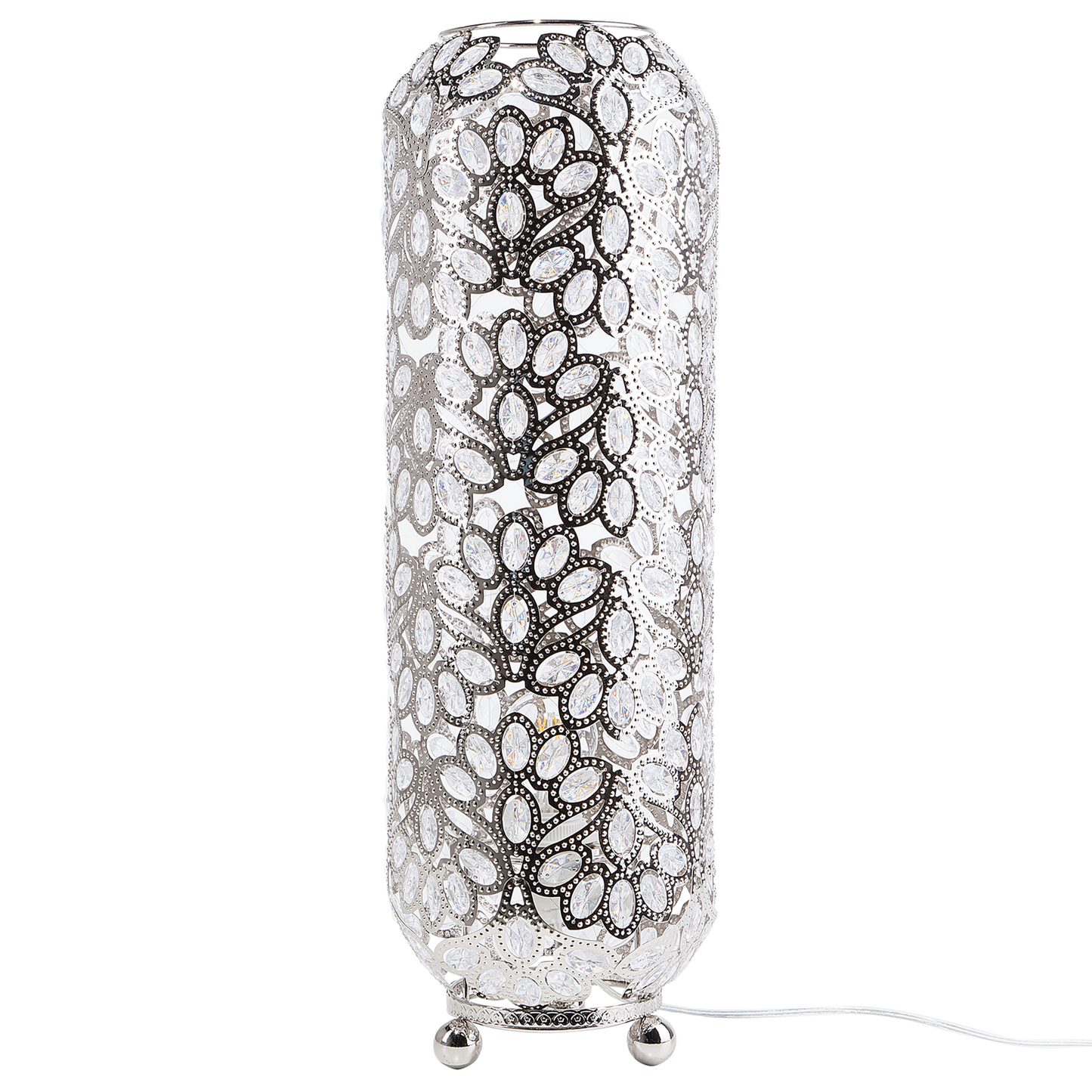 Stehlampe Nickel 62 cm Laternenform VOLTA