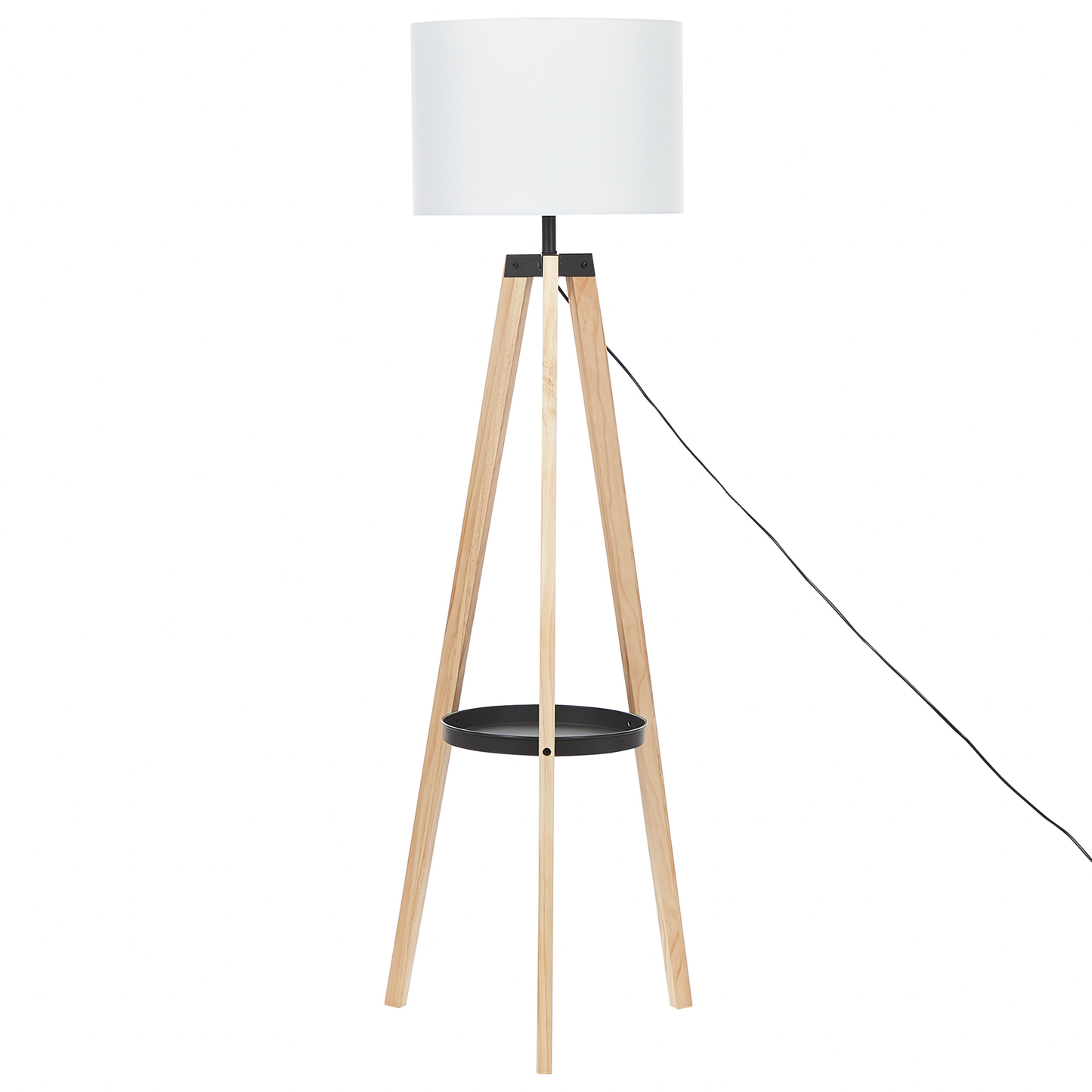 Stehlampe BLUFF Holz Weiss